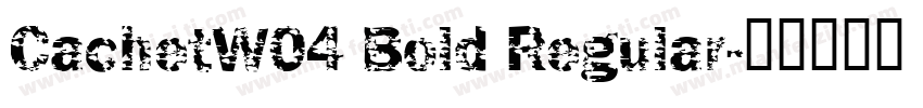 CachetW04 Bold Regular字体转换